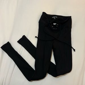 Year of Ours black ribbed football legging